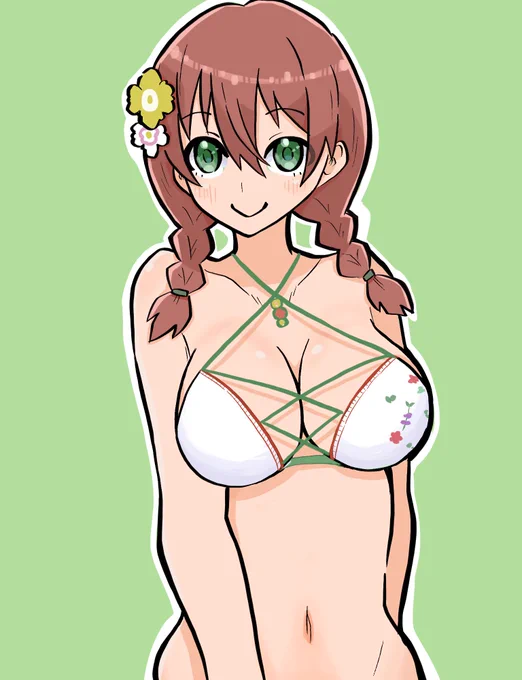 エマ・ヴェルデちゃんだよ
水着だよ
#lovelive 
#虹ヶ咲 