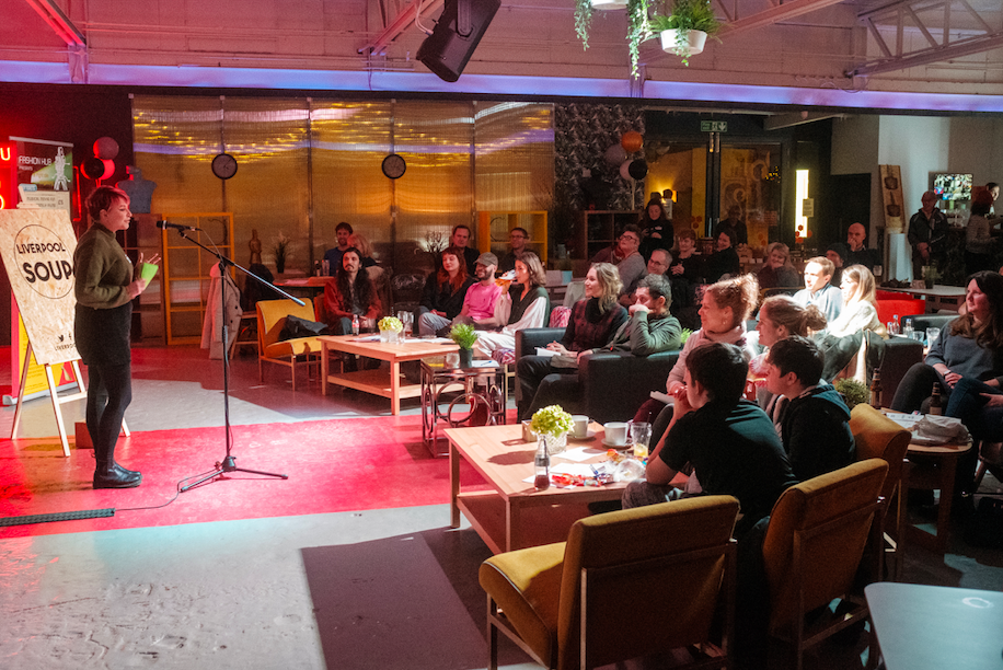wings_radicles's tweet photo. #ShoutoutSat 6 months ago I was the lucky winner at @LiverpoolSOUP I love their whole ethos & ability to give #local #grassroot projects a platform, Iโve discovered so many amazing projects in #Liverpool through Soup. Thank you for giving me a platform and for your cont. support https://t.co/6tCF3iEPd4