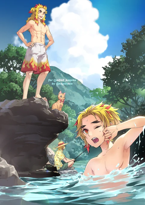 煉獄家夏の風景
ご依頼いただいて描かせてもらいました! 