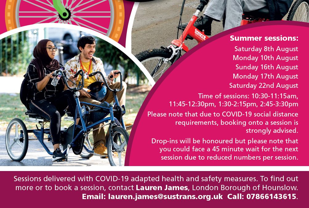 's tweet image. What's in the box, what's in the box? ... It's an Inclusive Cycle Hub! 

All thanks to our #HealthyStreets Officers, @TfL , @LBofHounslow  and @Bikeworksuk

Join us for our first session this Saturday. More details in the flyer. Book a place here 👉🏽is.gd/HitnAn