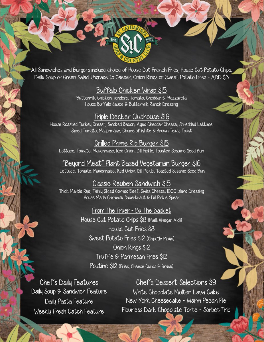 stcgcc's tweet photo. Along with weekly features and daily specials, Chef Jason and the culinary team offer a wonderful selection of regular menu items to enjoy. #clubdining #guestswelcome
https://t.co/4zscNwPkE4 https://t.co/KIeHuPbPf2