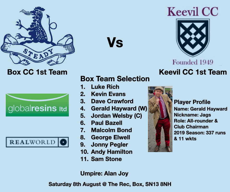 BoxCricketClub's tweet photo. Box take on @KeevilCC at home this weekend looking to build on their win last week. @JordanWelsby makes three changes to last weeks team with Evans, Bond & Stone coming into the side #UpTheBox https://t.co/itk4aqNwgl