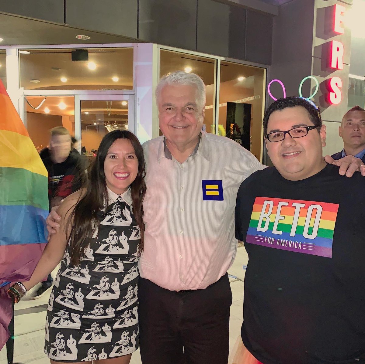 Bouncing all over the country- she returned to Las Vegas for Pride.