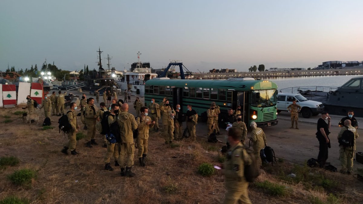 EU_Commission's tweet photo. Specialised rescuers from the EU have arrived in Beirut to support the local authorities and help save lives.

More assistance, such as chemical protection suits and  medical equipment, is being delivered via the EU Civil Protection.

© MUSAR Poland State Fire Service #EUCivPro https://t.co/xS9nlyN8bk