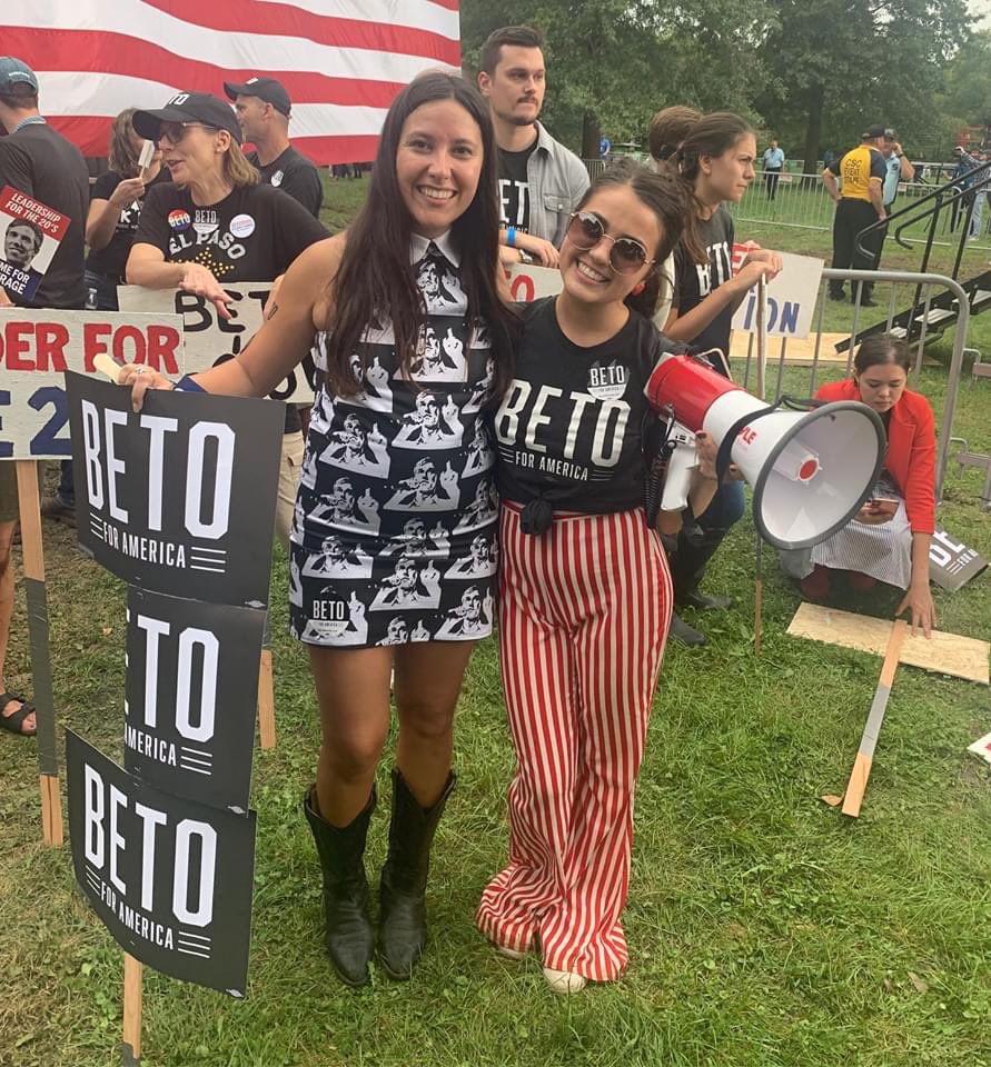 From Texas to Iowa she went. Powering her way through crowds and chanting for change.