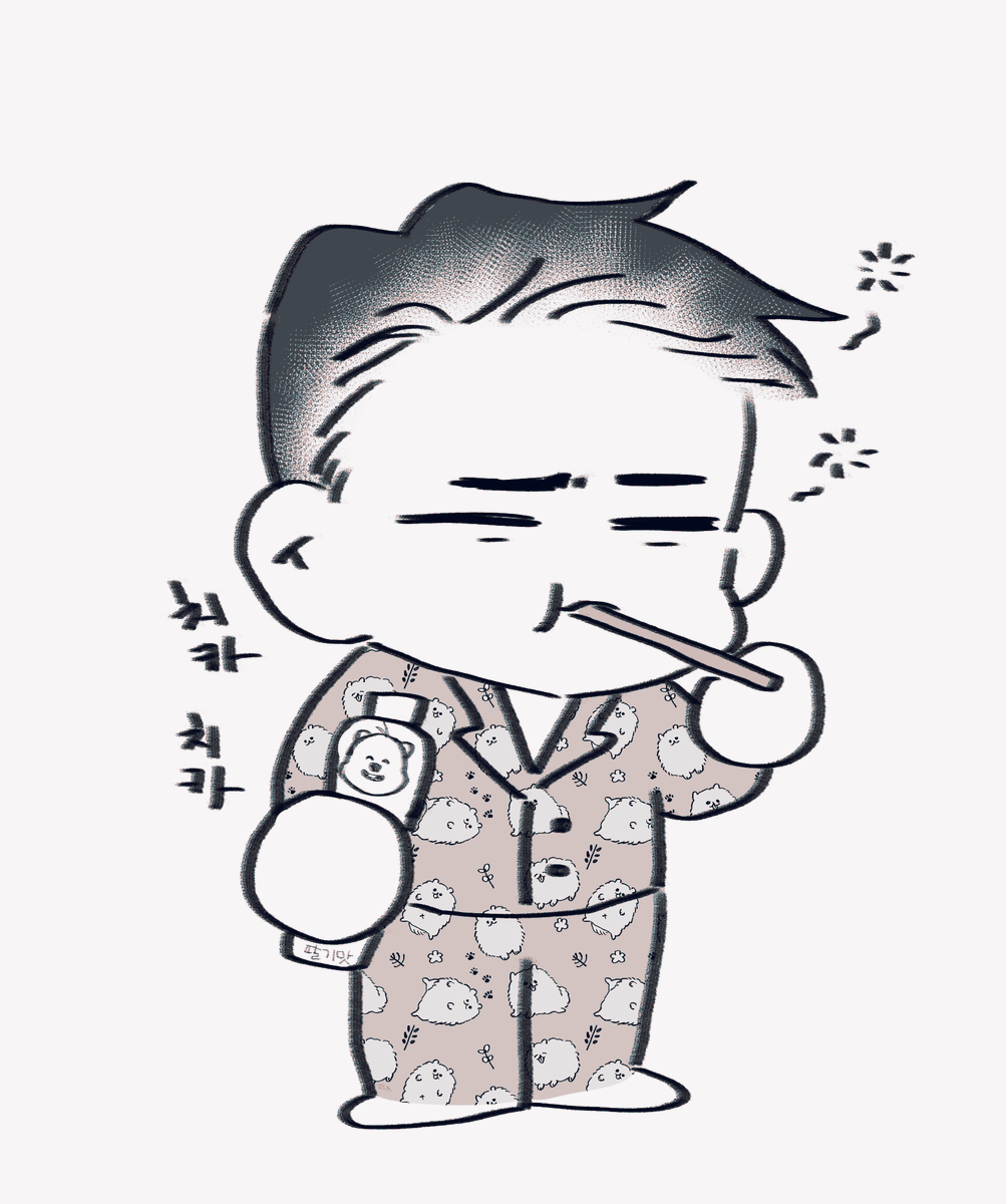 오늘의 행 리퀘 낙서 두장 