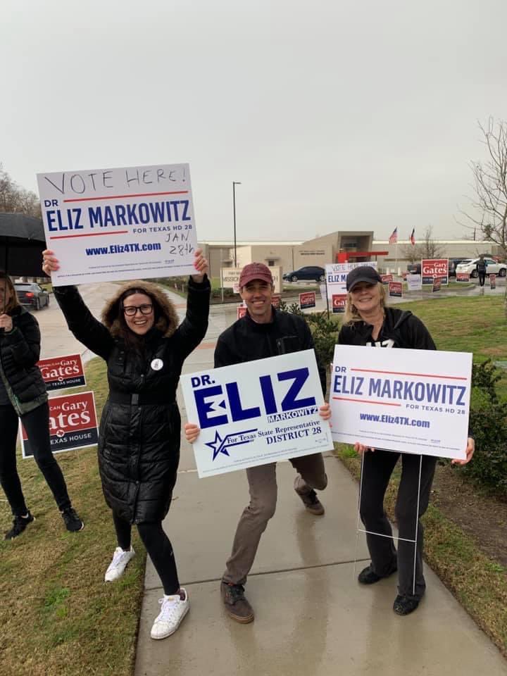 She traveled back to Texas with  @BetoORourke to ensure we flipped the Texas House with  @ElizMarkowitz
