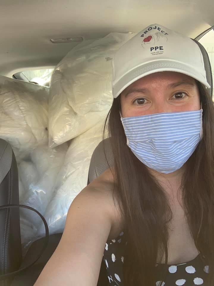 When the pandemic hit she didn’t stop. She help create  @projectppeact that employed out of work factory workers and created PPE for hospitals, food banks, farmers and the Navajo Nation.