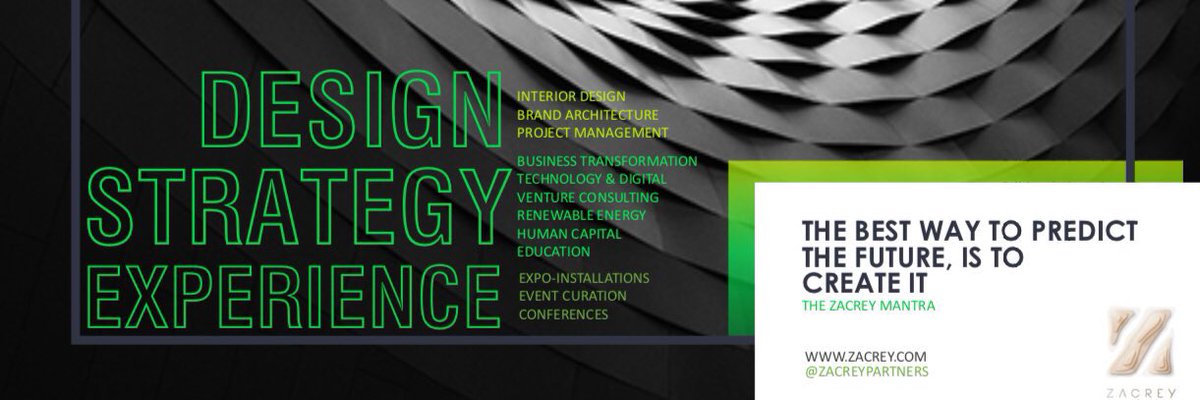 zacreypartners's tweet photo. @zacreypartners : Hybrid design + strategy consultants.
GCC + International Enquiries :
🇧🇭+97337750686 
Whatsapp: +916282212560 E:team@zacrey.com   #design #interiors #strategy #tech #biz #consulting #disruption #ai #vr #designers #zpw #global #india #bahrain #dubai #futureofwork https://t.co/MCA1TBMsen