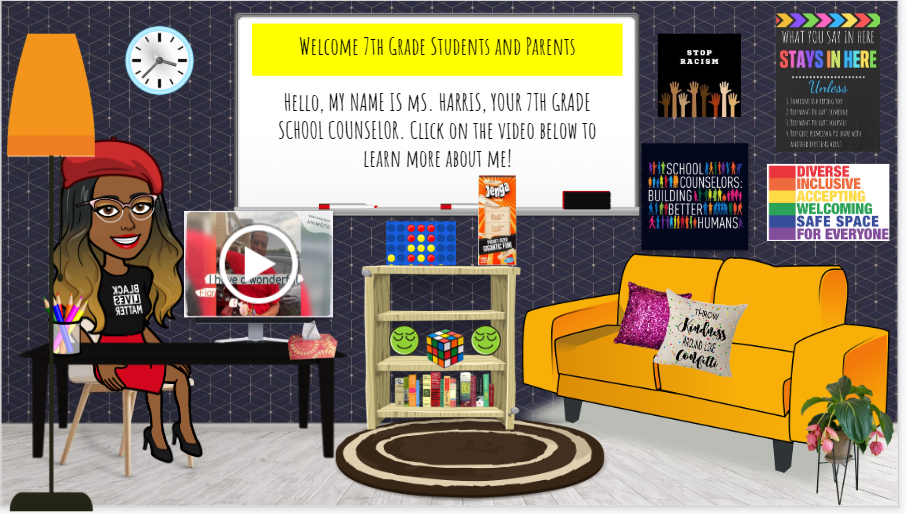 CounselorCRH's tweet photo. I'm so excited about sharing my first Virtual School Counseling Office with my @CMMSCougars Ss on Empower! This is just one of the many rooms I have created to support Ss and families! @WakeSchCounslor #msschat #scchat #pscoc https://t.co/RRjmrubKIA