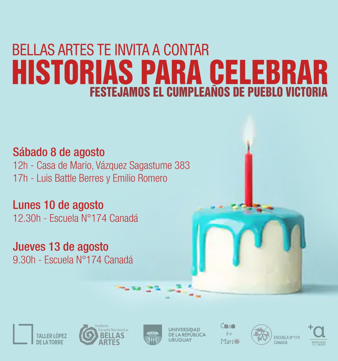 Bellas Artes nos invita a contar y escuchar "Historias para celebrar" en el cumpleaños de Pueblo Victoria.
<a href="/Udelaruy/">Universidad de la República</a>