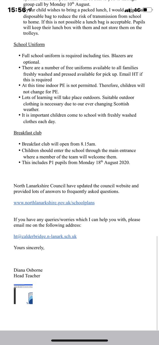 Important information for next week. Please share with any parents not on Twitter or email. 💙💙