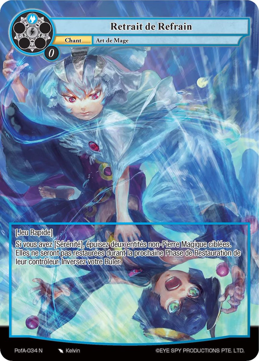 JetsetSensei's tweet photo. @kelvinzo qui nous fait encore une sublime illustration de Reflet et Refrain ! 🤩
#fow #fowtcg #spoiler #AliceOrigin https://t.co/tZ80nEmQY5