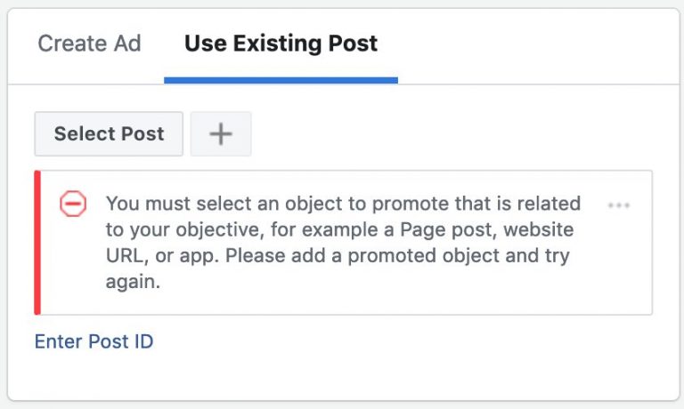 Post ID's allow you to retain the engagement you receive under an Ad, while still allowing you to make minor changes.When creating an Ad, be sure to "use an existing post" while creating it.Alternatively, you can copy and paste the exact post ID.