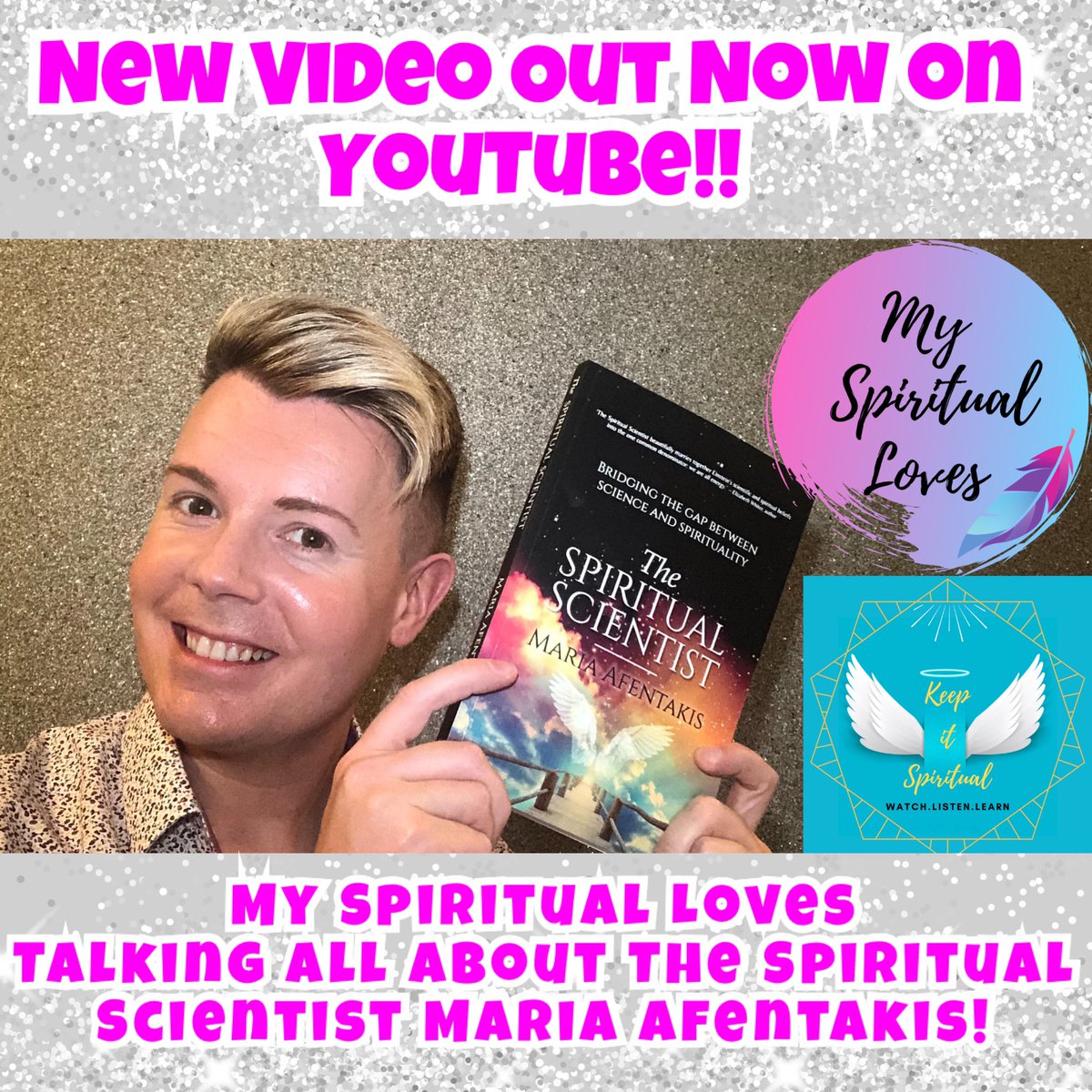 KrisCMeredith's tweet photo. 🌟New Video, My Spiritual Loves Out Now🌟 

I’m taking all about Spiritual Scientist @mariaafentakis and her fabulous new book the Spiritual Scientist!! 🧪🙏🏻🧪 

It’s the book that that bridges the gap!! 

⬇️ Check it out now ⬇️ 
https://t.co/5CCAon1wDv

@EclipseBooksUK https://t.co/dVMtY81who
