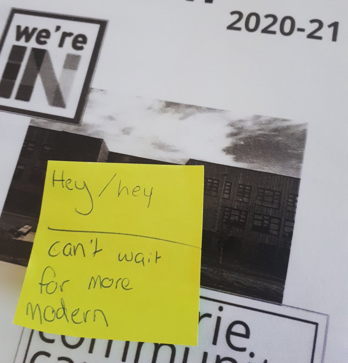 Thank you to the mysterious Post-it note bandit who left this message on my car today. I'm looking forward to seeing you all back in the Academy, next week, too. In the meantime, enjoy the glorious sunshine of the last few days of the holidays. #BackToSchool