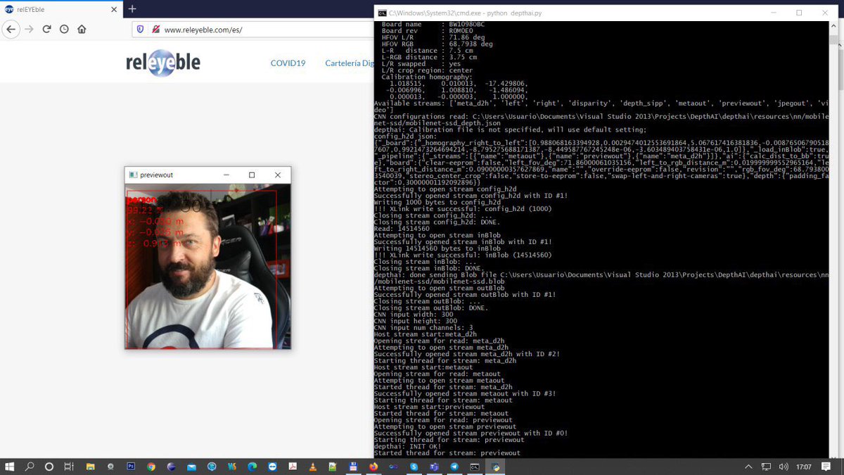 odrasile's tweet image. Running #DepthAI from @luxonis over Windows10 and Ubuntu 18.04. Let&apos;s rock!