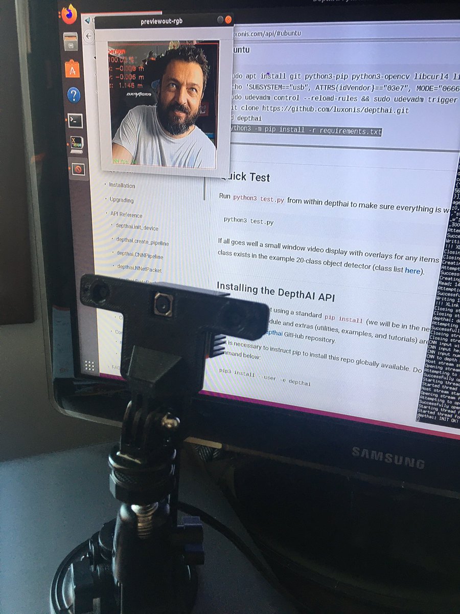 odrasile's tweet image. Running #DepthAI from @luxonis over Windows10 and Ubuntu 18.04. Let&apos;s rock!