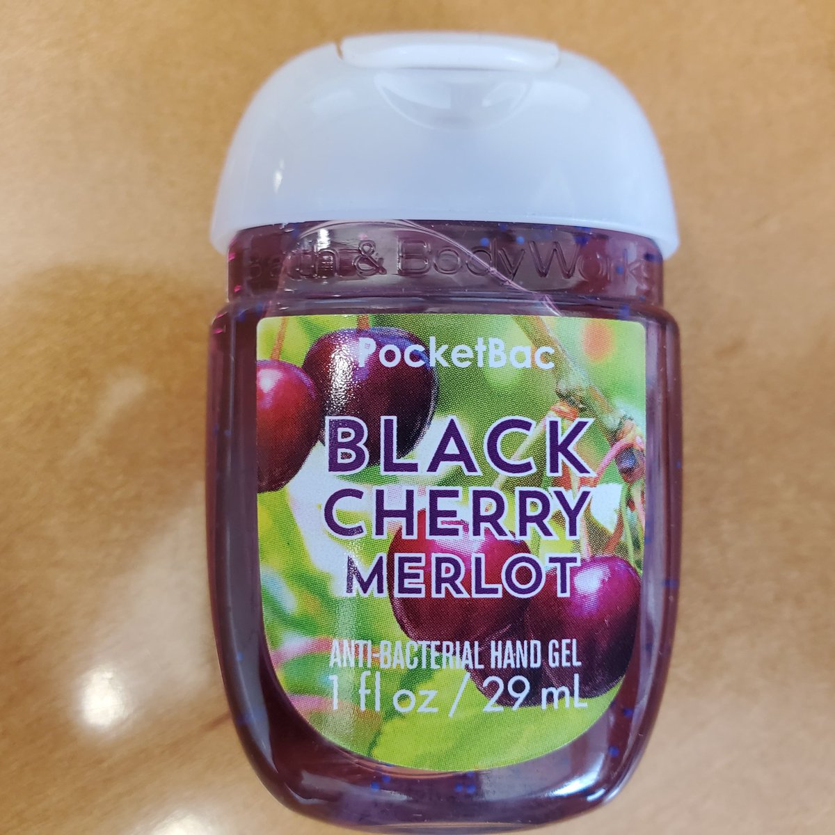 Next up we've got "Black Cherry Merlot." It tastes like crap, and nothing like merlot. Or black cherry. But it has blue sparkles! It is 68% alcohol. Which alcohol? I have no idea. It could be ethanol. Or methanol. Or isopropanol.