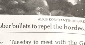 3. The language of invasion - of being "overrun" or besieged with "swarms" or "floods" of aliens - is nothing new.It is also not just the domain of the tabloid newspapers.In March,  @nytimes captioned an excellent piece saying police used rubber bullets "to repel the hordes".