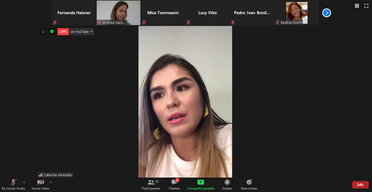 rsecame's tweet photo. #AHORA Gracias @premiosverdes por la invitación a moderar el encuentro "Sustentabilidad y género: mujeres protagonistas en negocios de Triple Impacto" junto a @LucyVilte1 🇦🇷, Andrea Garzón de @HuellaVerdeEcu 🇪🇨 y @caterina_olcay 🇨🇱 https://t.co/fXlmty3yc2