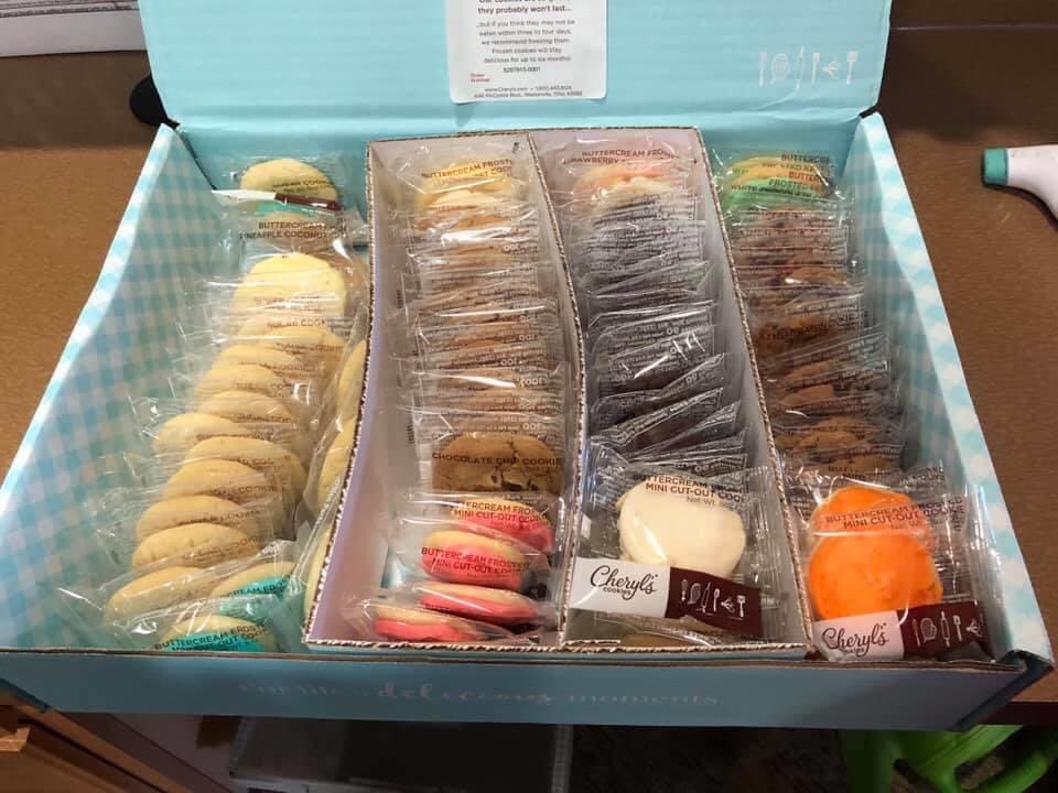 DanburyLiving's tweet photo. THANK YOU to the Craig Family for sending the #Danbury #Wooster staff a box of delicious Cherylโs Cookies! ๐ช
#danburydifference #topplacetowork2020 #inthistogetherohio #seniorcare #ohio #northeastohio #seniorliving #lifeinohio #woosterohio #ohiojobs #woosteroh #woosterohio https://t.co/OWQyIzLBn4