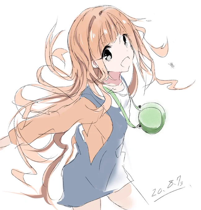 髪下ろしやよいちゃんを往年のナムコのアーケードゲームのBGMをノリノリで聴きながら描いてみる 