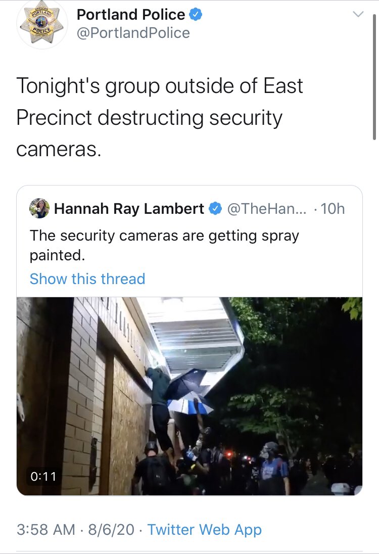 Perhaps the fire and destruction are peaceful?