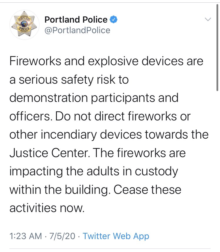 Apparently launching fireworks and explosives still falls under the mostly peaceful heading.