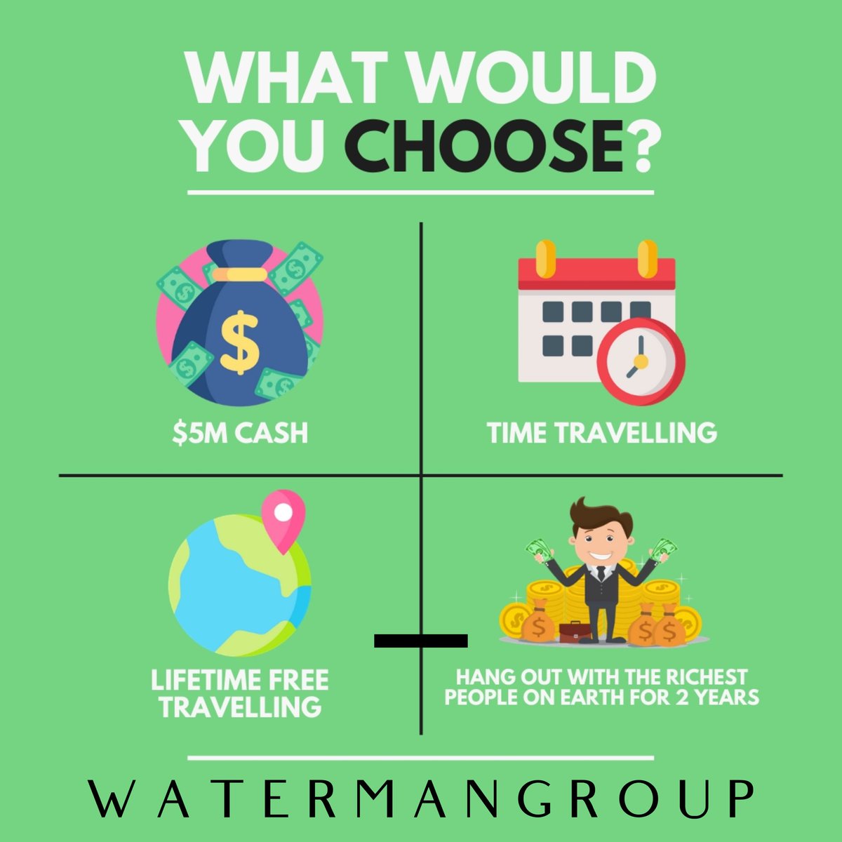MKMMA2019's tweet photo. Comment below what you would choose and why! Which one would change your life in the best way possible? https://t.co/5hOssEbeYp