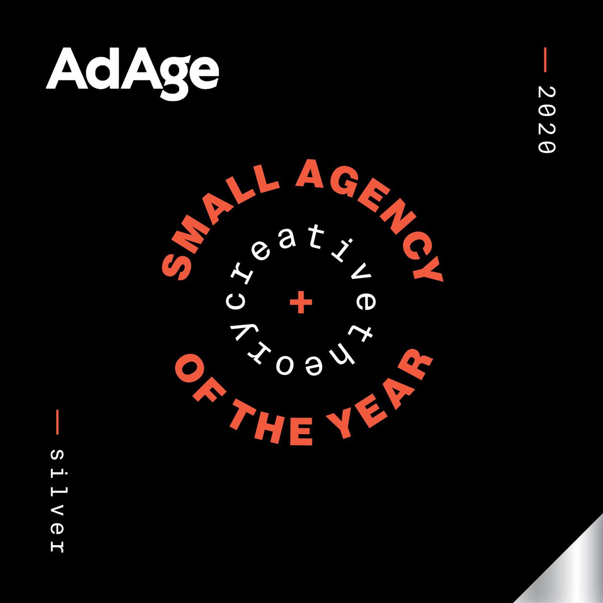 ACreativeTheory's tweet image. Creative Theory Agency formed in 2015 without a roadmap. Five years later, our Agency wins @AdAge’s Small Agency Of The Year.