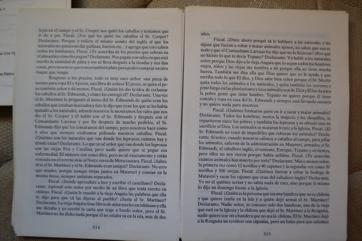 Las actas del sumario llevado a cabo sobre la Baquedano fueron publicadas en el libro Te Mau Hatu o Rapa Nui ("Los soberanos de Rapa Nui"), publicado por el Consejo de Ancianos de Isla de Pascua en 1988.