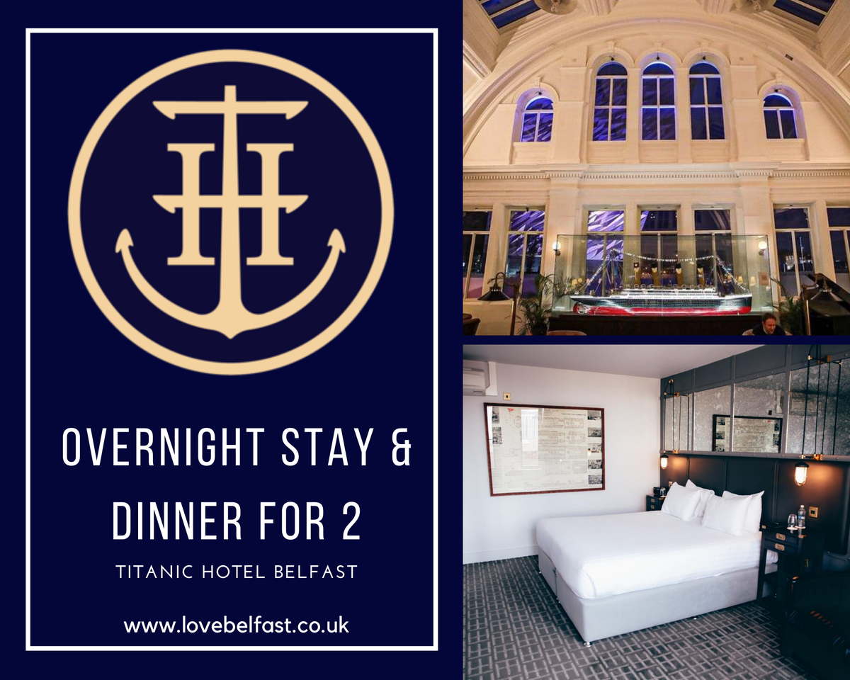 love_belfast's tweet photo. Just LIKE &amp; SHARE this post and TAG your prize buddy to #WIN a Titanic Treat package! Includes:
Sparkles Overnight stay
Sparkles Complimentary car parking
Sparkles Dinner for Two
Sparkles Titanic sized Breakfast
Good luck everyone!

Register https://t.co/pZvgyCJ7Ik https://t.co/khyy7kbKjN