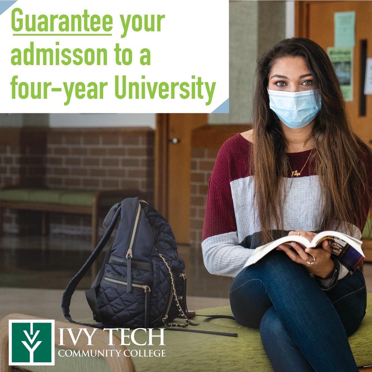 blue_eyedmolly's tweet photo. Attention parents: @IvyTechCC Guaranteed Admission Agreements guarantee admission into select programs and/or four-year universities in Indiana. Your child can earn a bachelor’s degree from their chosen school & you can save $$ when your child starts at Ivy Tech! #ivytechmadison https://t.co/dscF5qBEST