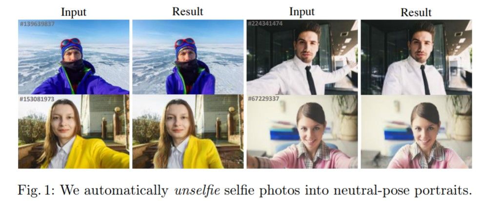 kdnuggets's tweet photo. Unselfie: Translating Selfies to Neutral-pose Portraits in the Wild #AI #photography #selfie #DeepLearning https://t.co/MfyoRZnro2 https://t.co/nB8jmuSbyu