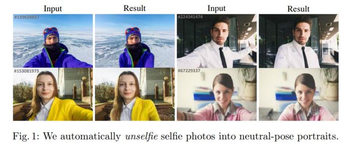 Unselfie: Translating Selfies to Neutral-pose Portraits in the Wild