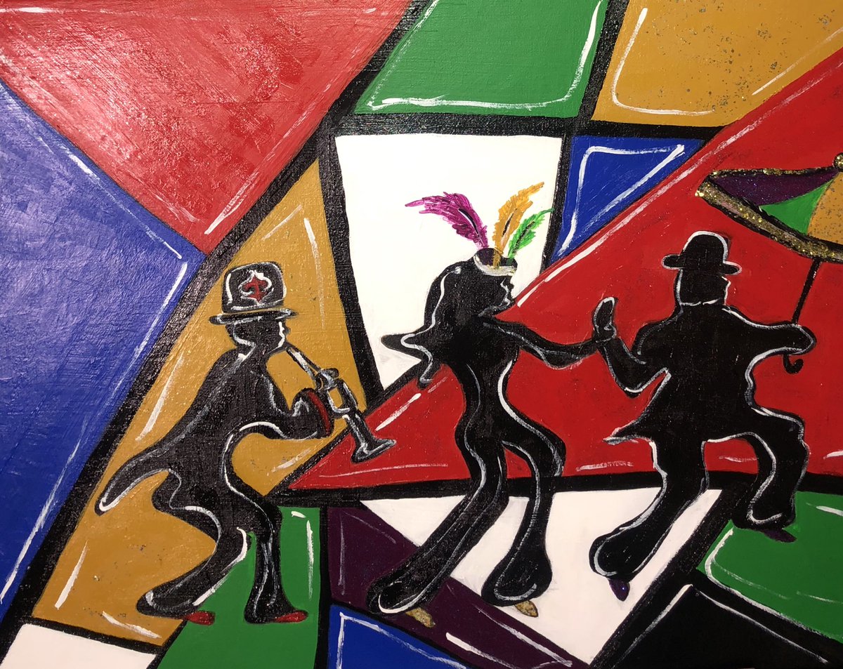 jasmineinezart's tweet photo. “Second Line” 🎷🥁🎺
16x20 Acrylic On Canvas 💓🎨
For sale 
Click on link in bio

#blackartistontwitter
#neworleansart
#artincanvas
#artforsale https://t.co/JmWuS6ab5D