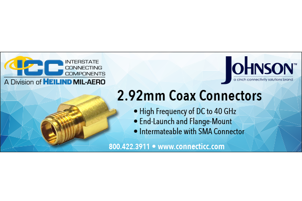 connecticc's tweet photo. As part of our RF/coaxial portfolio, ICC offers @CCS_Cinch /Johnson 2.92mm coax #connectors. These high-frequency connectors are intermateable with SMA styles and include end-launch and flange-mount designs. https://t.co/B2Yz48lNUs #CinchConnectivity https://t.co/0Y3cjcNlHg