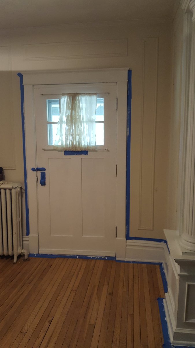 I repainted my front door and baseboards in month six of pandemic self-isolation. Eventually I'm going to run out of rooms!