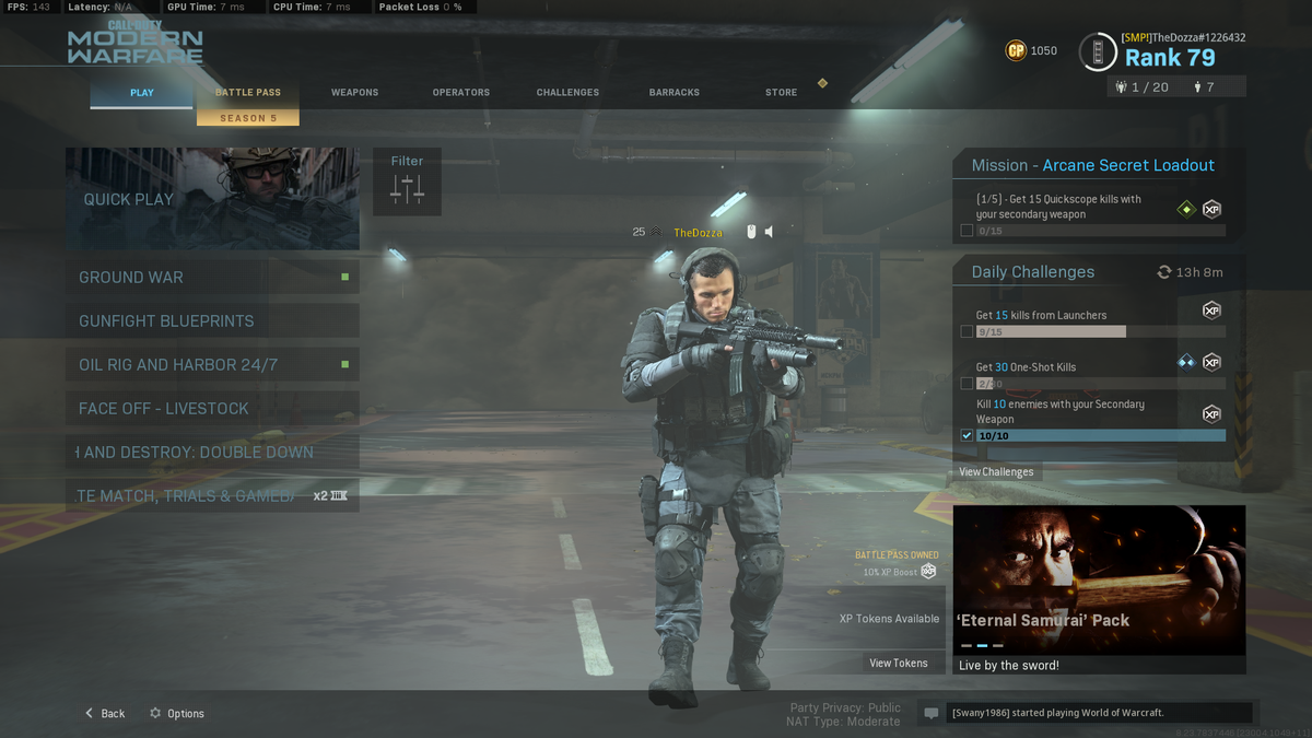 HdPhantomj's tweet photo. One of my favorite things to do i MW is combine cool weapons w/ operators to stand out in the menu. For example I made the M4 and MP5 from Cod4's campaign specifically for the menu - It isn't the best in Mp or Wz lol https://t.co/Nb4kDmYkDP