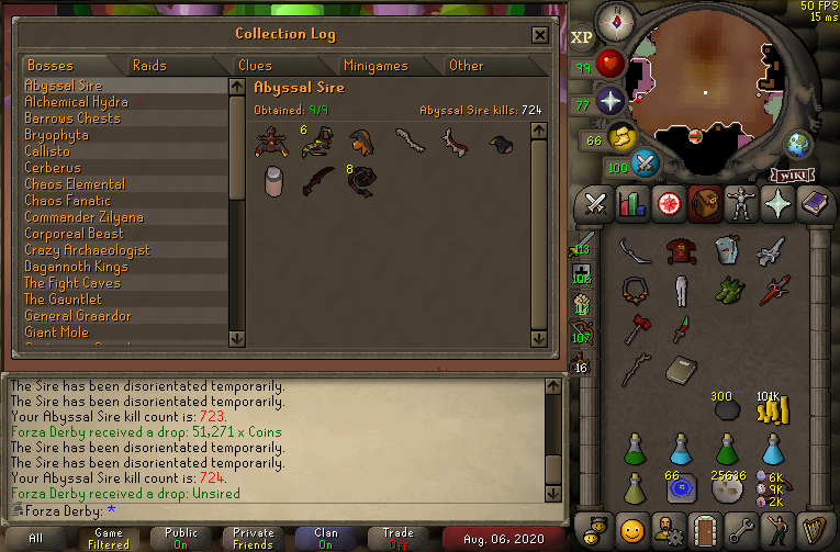 Bludgeon and sire log finished