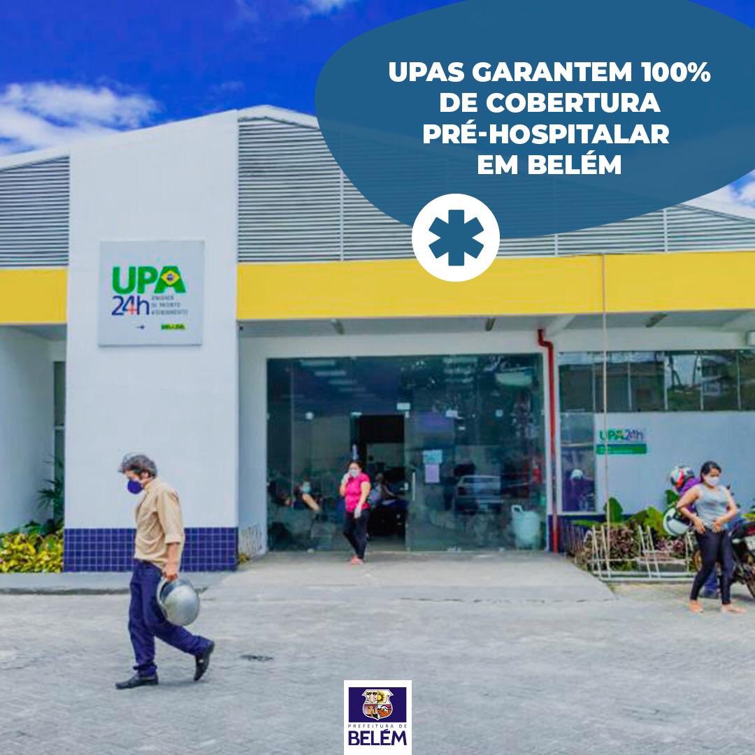 prefeiturabelem's tweet photo. Sabia que, nos últimos 7 anos, Belém ganhou 4 novas Unidades de Pronto Atendimento? 🏥
São as UPAs da #Sacramenta, #TerraFirme, #Marambaia e #Jurunas, que somaram à UPA de #Icoaraci. Com elas, a Prefeitura, por meio da Sesma, garante 100% de cobertura pré-hospitalar na capital. https://t.co/uRUTkDJ1sb
