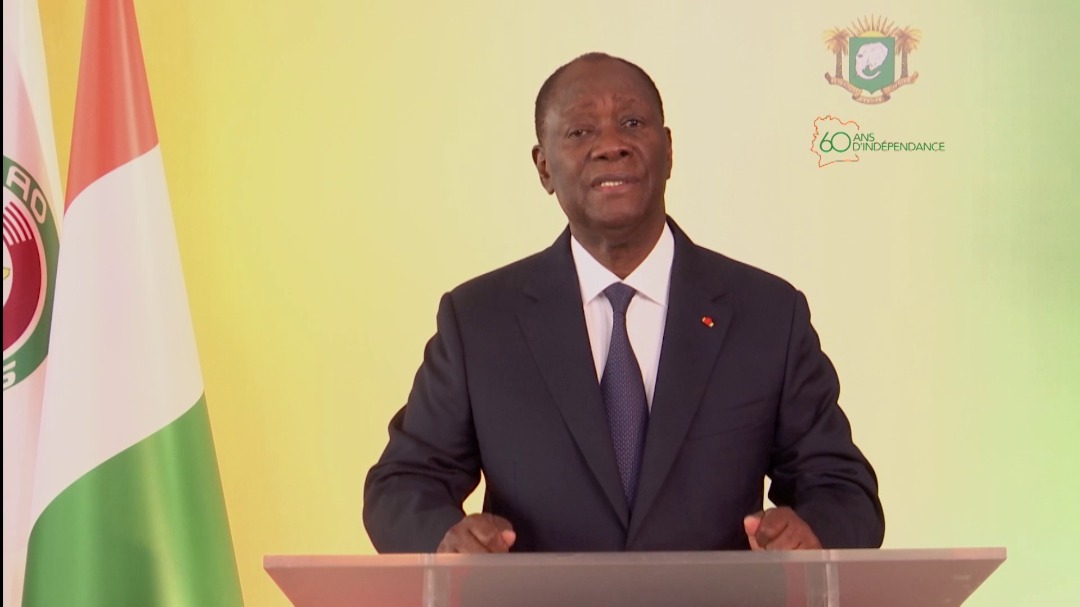 RTI_info's tweet photo. [Politique] 🇨🇮Le taux de croissance du PIB initialement prévu à 7% en cette année 2020 pourrait connaitre une baisse importante pour ressortir à 0,8% si la crise sanitaire perdure jusqu’à la fin de l’année  @AOuattara_PRCI Président de la République #RTIinfo #AN60 https://t.co/VxhYjony5J