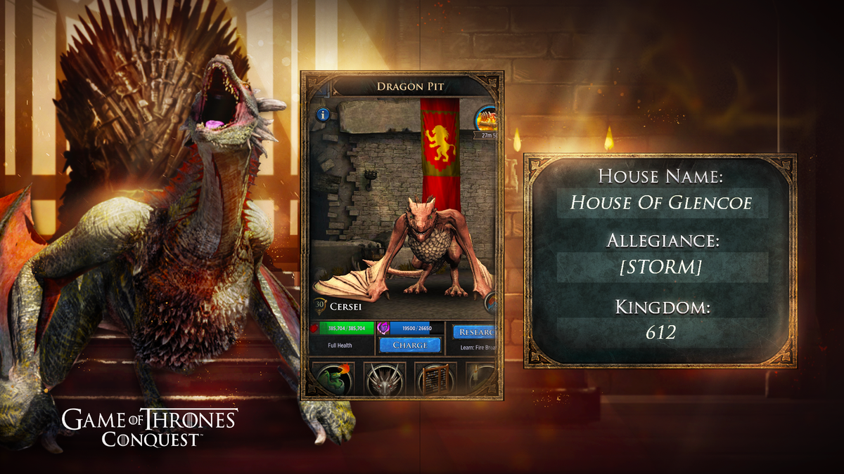 Game Of Thrones Conquest For Our Latest Dragon Showcase We Are Honored To Share House Of Glencoe From Kingdom 612 And Their Dragon Cersei Reply With Your Dragon To Be