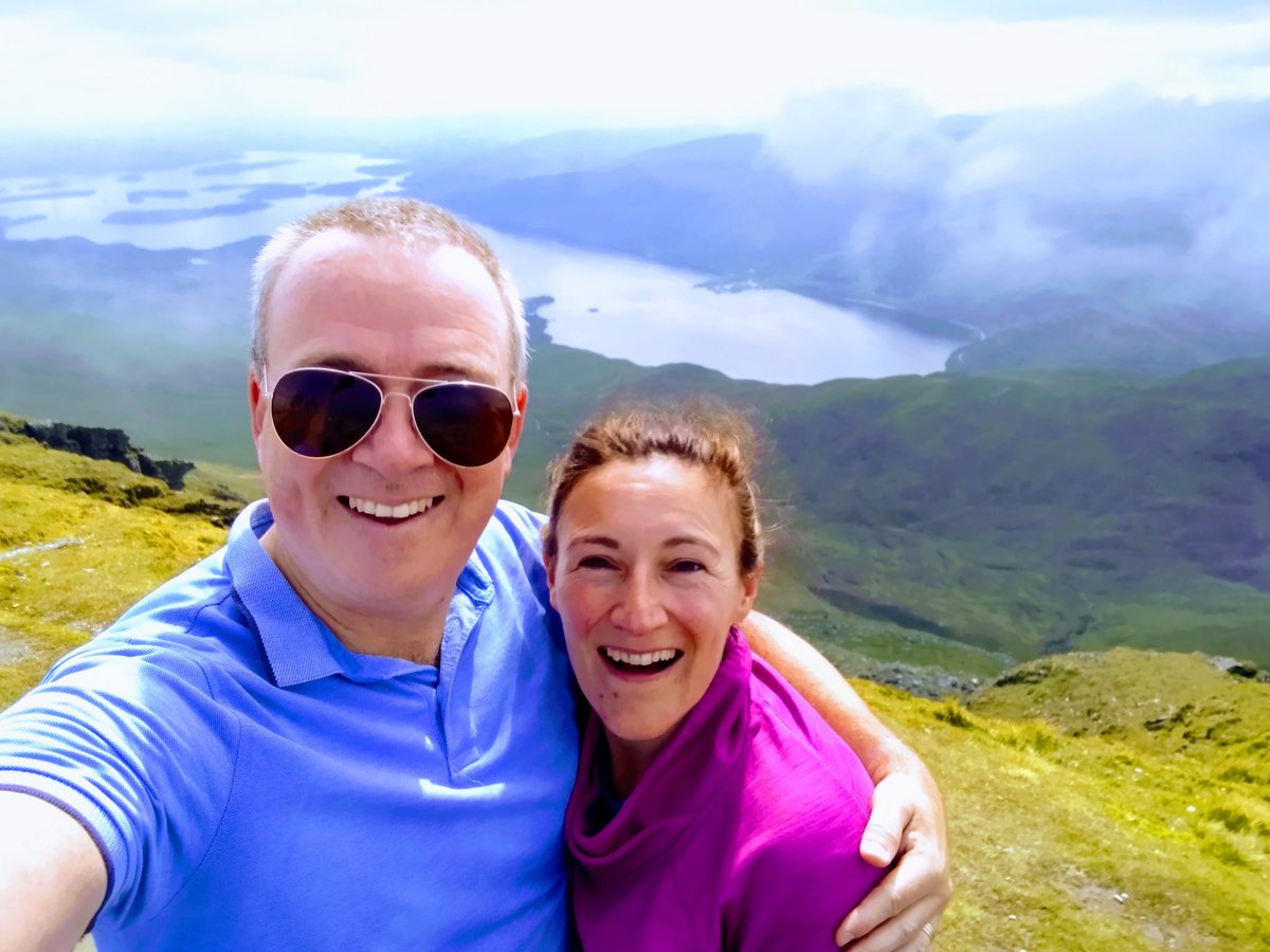 stewbentley's tweet photo. Lovely day climbing Ben Lomond with the Riggs... #munrobagging https://t.co/Mk4XObYdjr