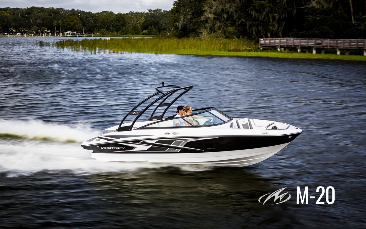 The power-packed M-20 model is loaded with luxurious amenities that suit new and experienced boaters alike. montereyboats.com/boats/M-Series…