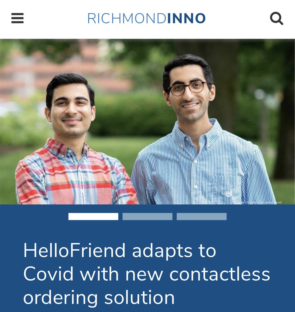 joinhellofriend's tweet image. COVID-19 has had a devastating impact on small businesses with millions of them at great risk of closing. We are so proud as a team to be leading this crucial digital transformation to help these businesses stay afloat during this crisis. bizjournals.com/richmond/inno/…