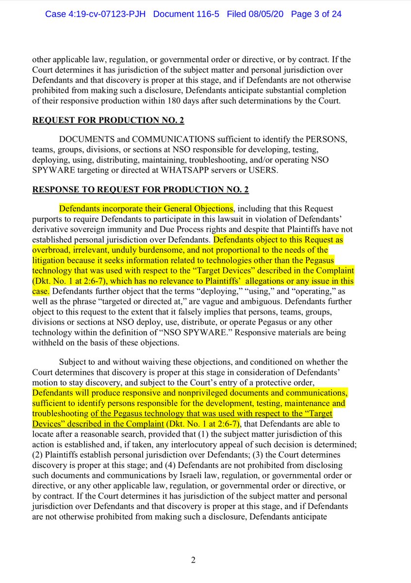 Exhibit B-2 hand to baby Cheesus the highlights are NOT mine - oh burn  https://ecf.cand.uscourts.gov/doc1/035119571207Uploaded to a public drive - the Plaintiff’s yellow highlights are referenced throughout their Motion to Compel, discovery  https://drive.google.com/file/d/1bZgtTHpwZ0SZfN3Q8jL96dFKu304HOEh/view?usp=drivesdk