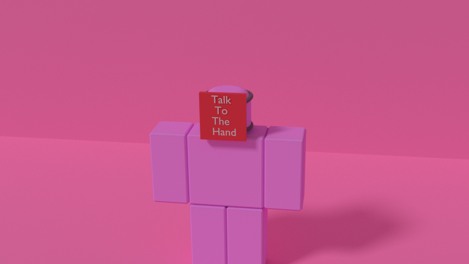 WinterCorgi's tweet photo. |#RobloxUGC | #RobloxDevs | Talk to the hand sign :D https://t.co/Qkpgog8YX2