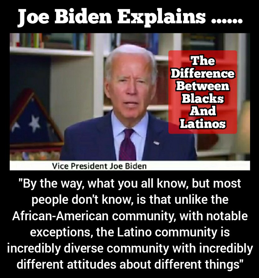 Another clear spoken RACIST comment by @JoeBiden but the Mainstream Media doesn't hear this as being racist. What do you think would happen if President @realDonaldTrump said the same thing? Retweet if you agree or are just sick & tired of double standards